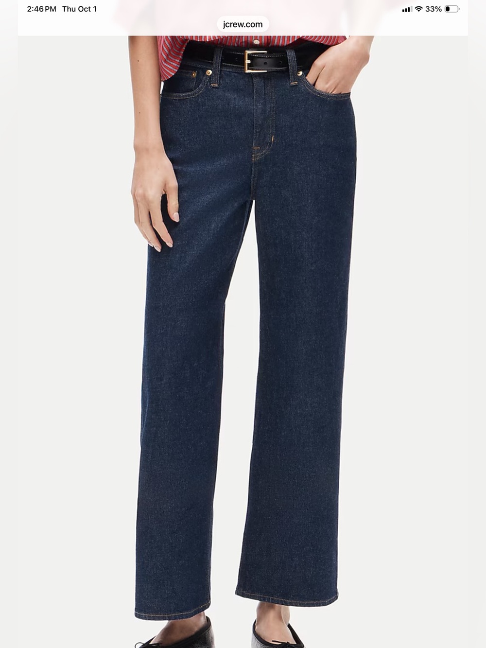 Jcrew Slim-wide ankle length jeans